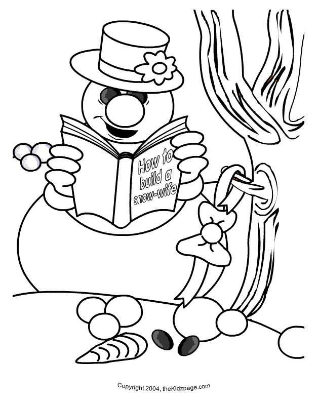 Bałwany kolorowanki